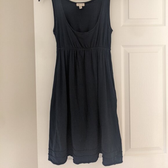 Early 2000's blue scoop neck casual dress - Picture 2 of 6